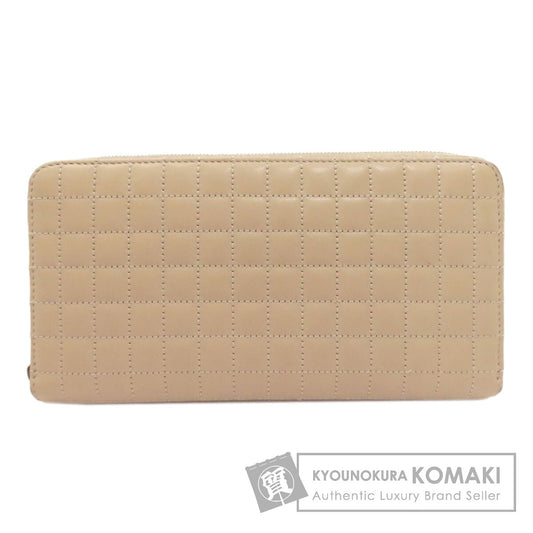 CELINE Zip Around Quilting Long wallet (with coin pocket) Leather Ladies [Used]