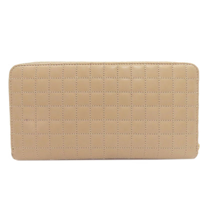CELINE Zip Around Quilting Long wallet (with coin pocket) Leather Ladies [Used]