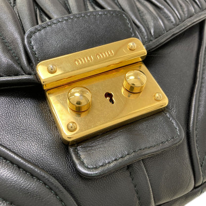 MIUMIU Biker Shoulder Bag Calf Ladies [Used]