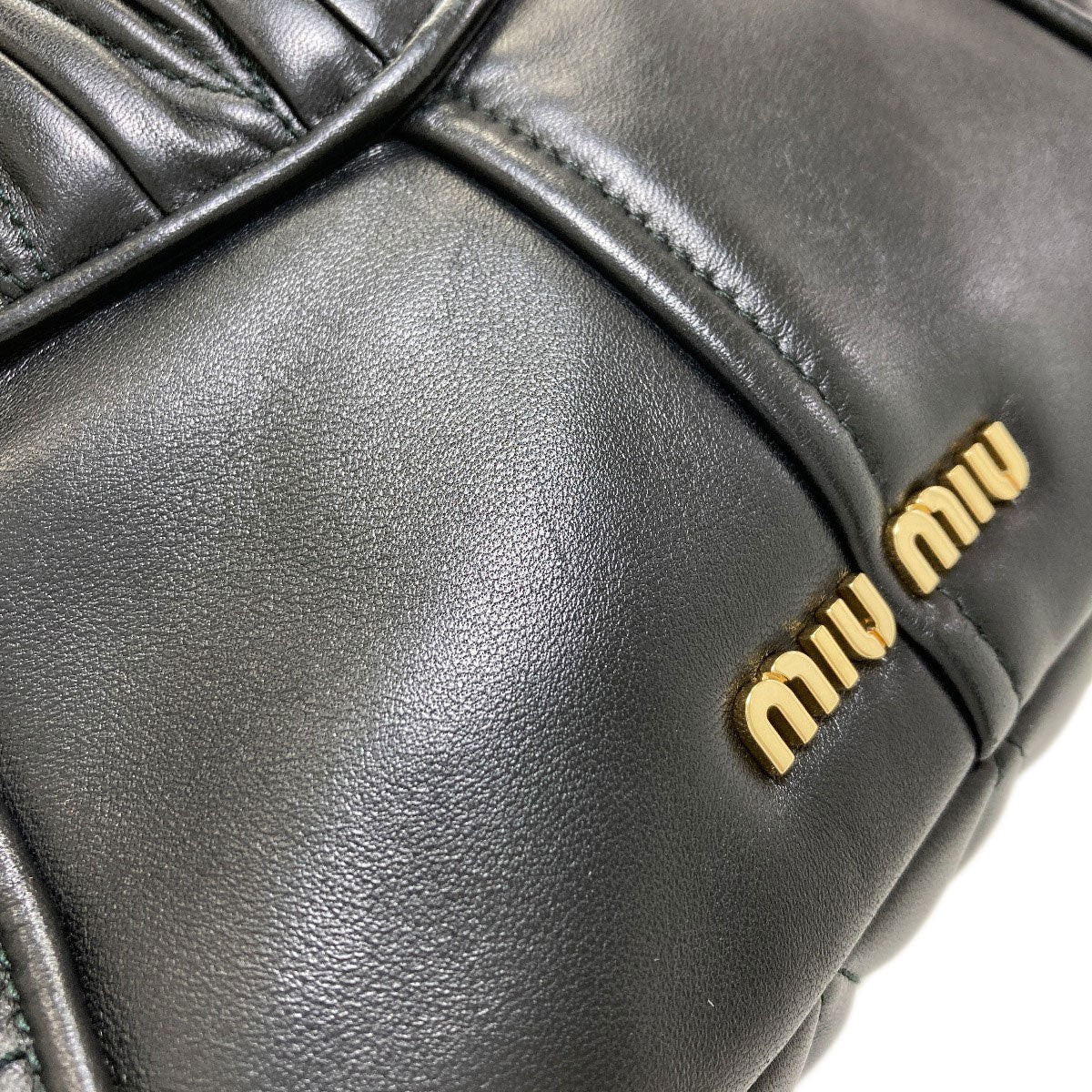 MIUMIU Biker Shoulder Bag Calf Ladies [Used]