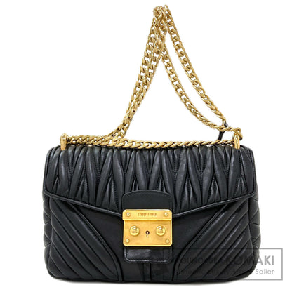 MIUMIU Biker Shoulder Bag Calf Ladies [Used]