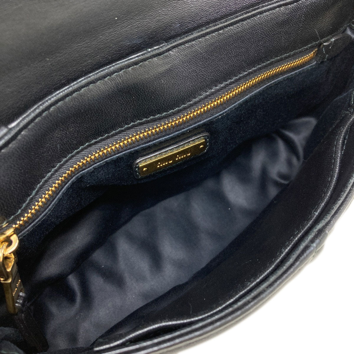 MIUMIU Biker Shoulder Bag Calf Ladies [Used]
