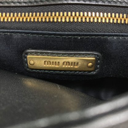 MIUMIU Biker Shoulder Bag Calf Ladies [Used]