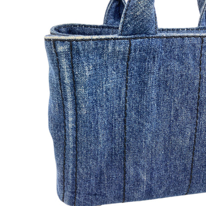 PRADA Canapa mini 2 WAY Handbag Denim Ladies [Used]