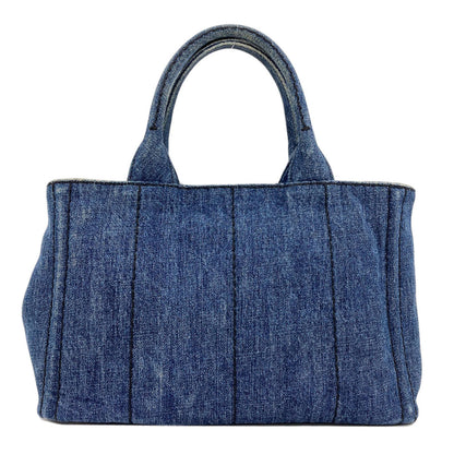 PRADA Canapa mini 2 WAY Handbag Denim Ladies [Used]