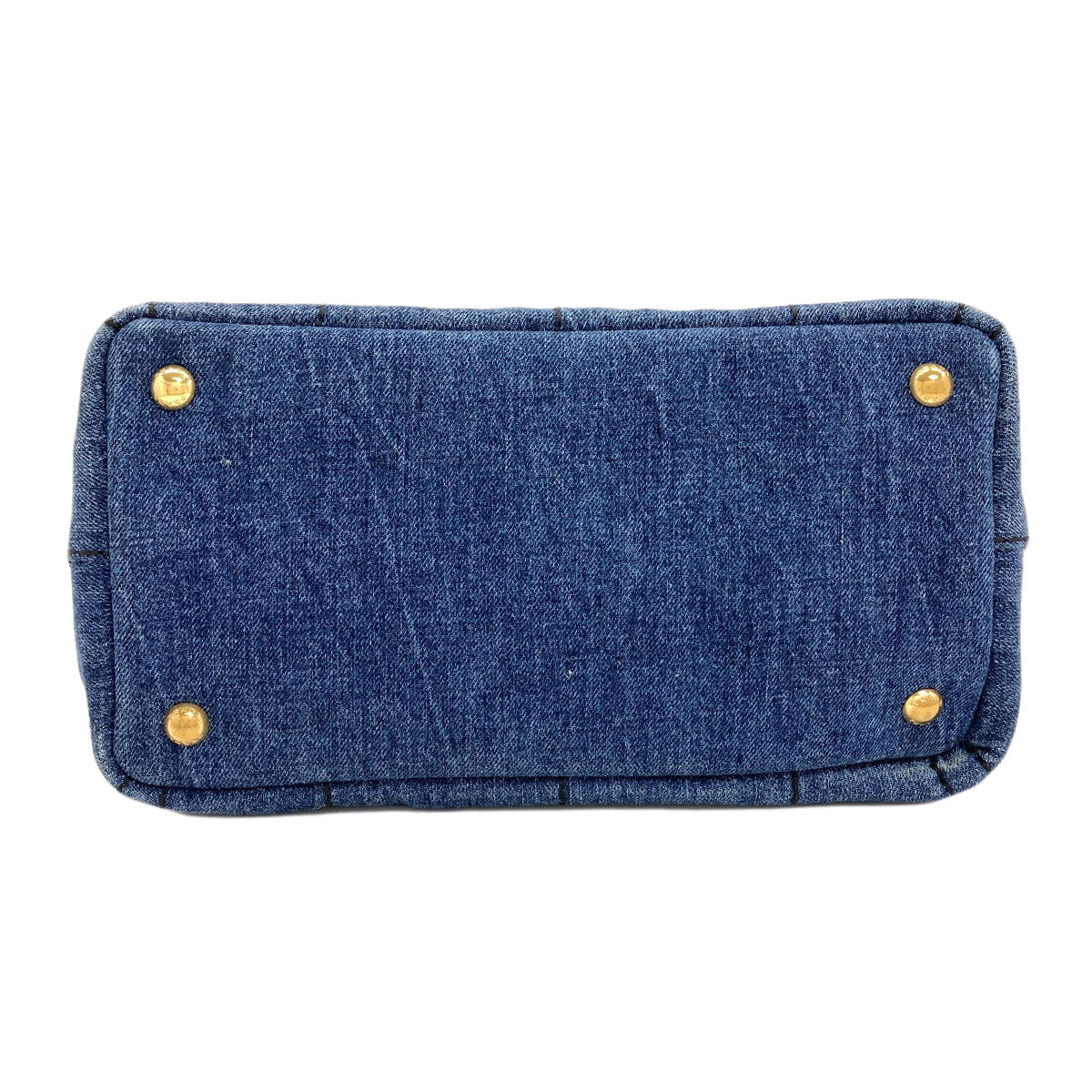 PRADA Canapa mini 2 WAY Handbag Denim Ladies [Used]