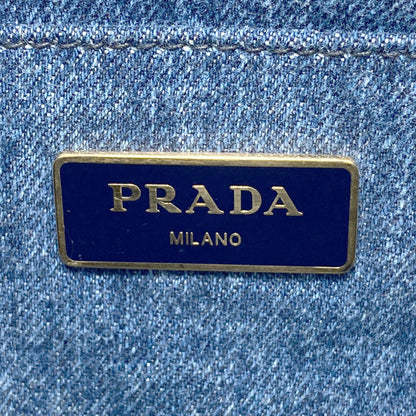 PRADA Canapa mini 2 WAY Handbag Denim Ladies [Used]
