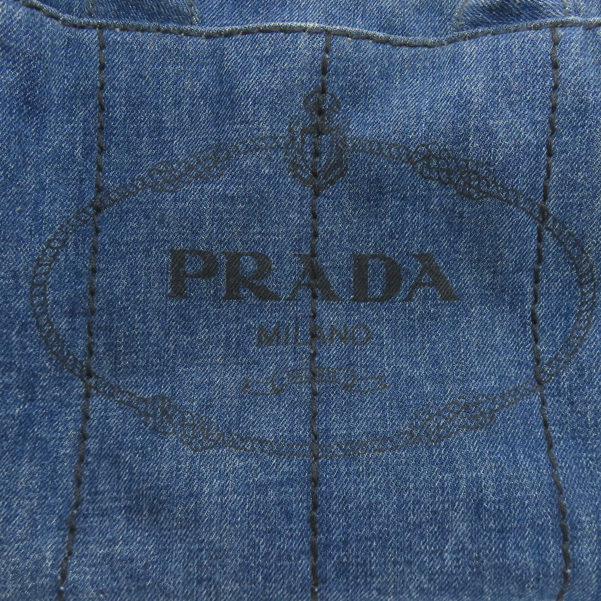 PRADA Canapa mini 2 WAY Handbag Denim Ladies [Used]