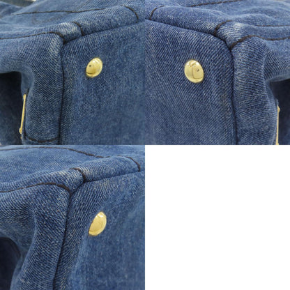 PRADA Canapa mini 2 WAY Handbag Denim Ladies [Used]