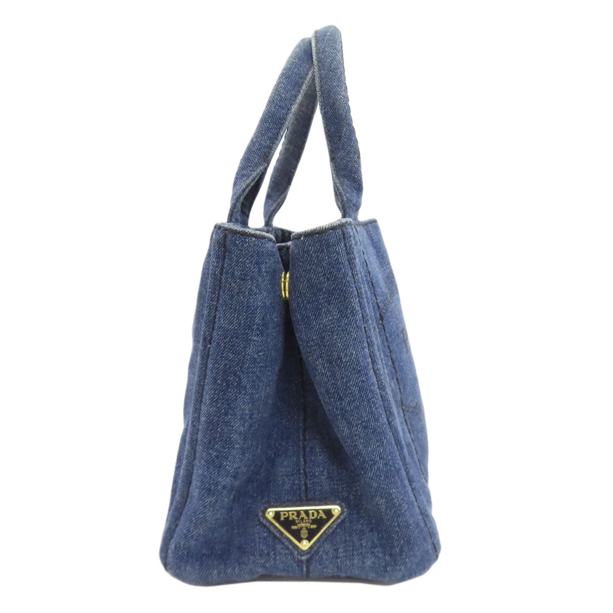 PRADA Canapa mini 2 WAY Handbag Denim Ladies [Used]