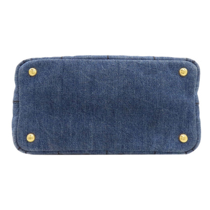 PRADA Canapa mini 2 WAY Handbag Denim Ladies [Used]