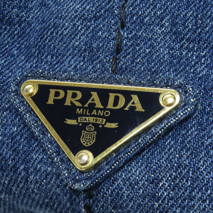 PRADA Canapa mini 2 WAY Handbag Denim Ladies [Used]