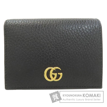 GUCCI 456126 GG Marmont Double G Bifold Wallet with Coin Pocket Leather Ladies [Used]