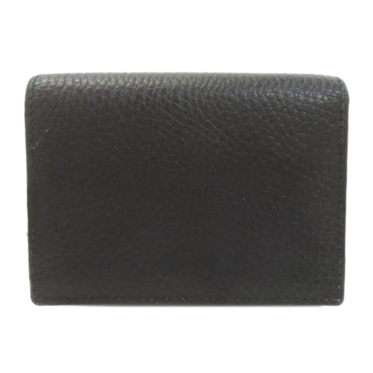 GUCCI 456126 GG Marmont Double G Bifold Wallet with Coin Pocket Leather Ladies [Used]