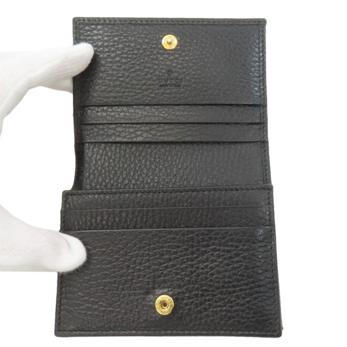 GUCCI 456126 GG Marmont Double G Bifold Wallet with Coin Pocket Leather Ladies [Used]