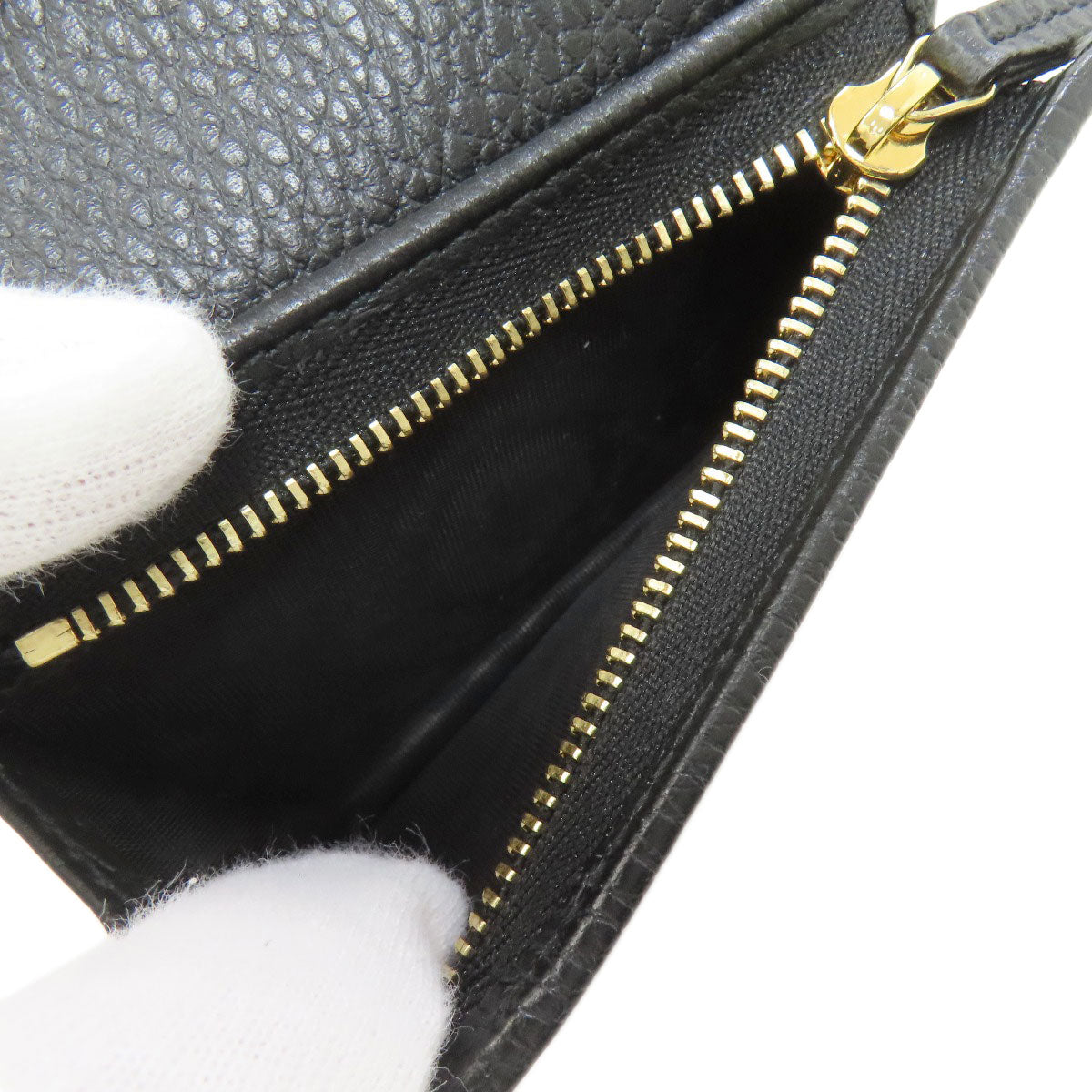 GUCCI 456126 GG Marmont Double G Bifold Wallet with Coin Pocket Leather Ladies [Used]