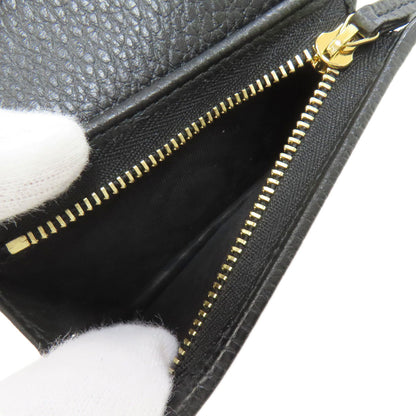 GUCCI 456126 GG Marmont Double G Bifold Wallet with Coin Pocket Leather Ladies [Used]