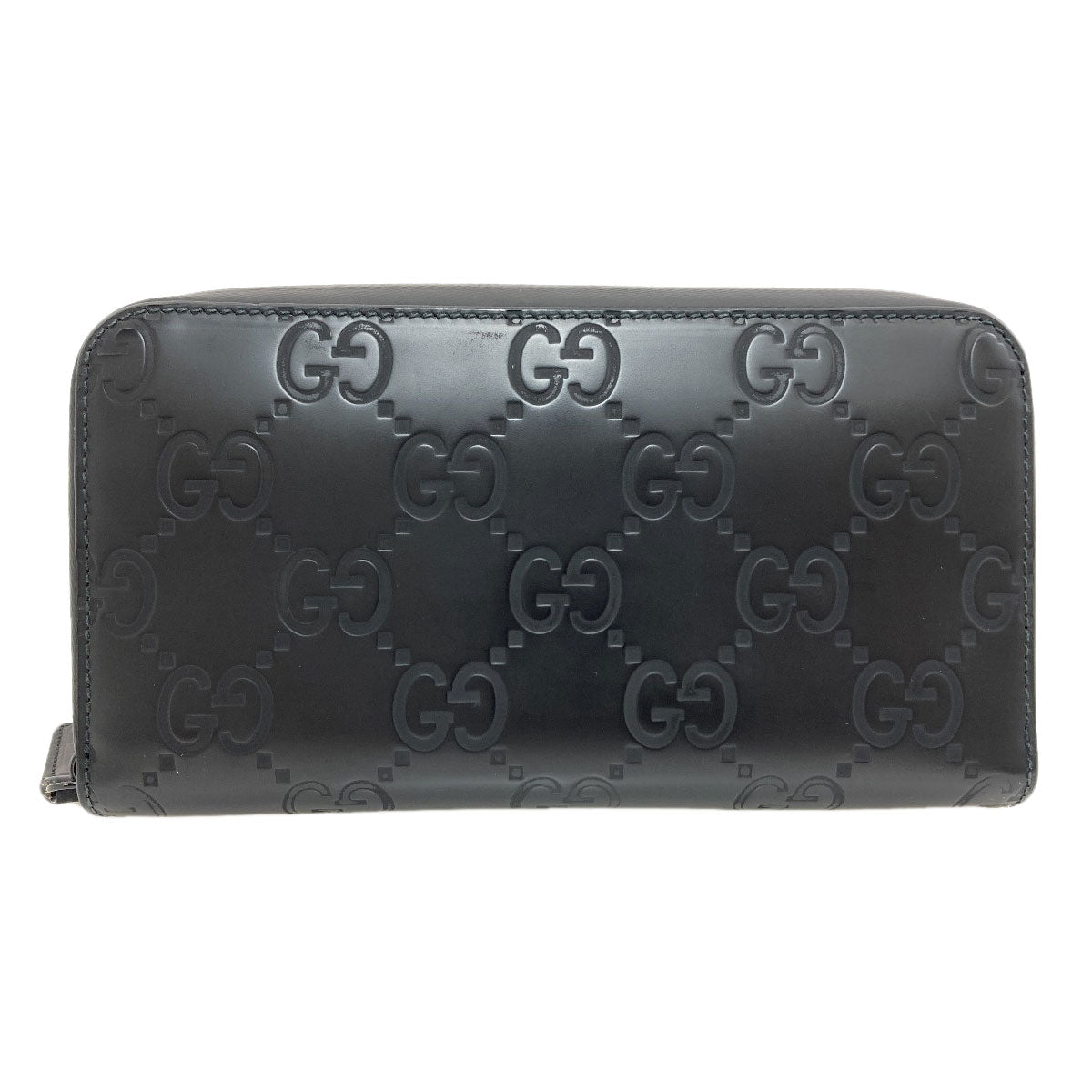 GUCCI 771421 Zip Around GG Long wallet (with coin pocket) Rubber Ladies [Used]