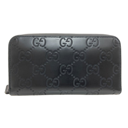 GUCCI 771421 Zip Around GG Long wallet (with coin pocket) Rubber Ladies [Used]