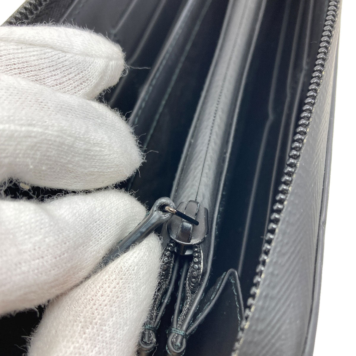 GUCCI 771421 Zip Around GG Long wallet (with coin pocket) Rubber Ladies [Used]