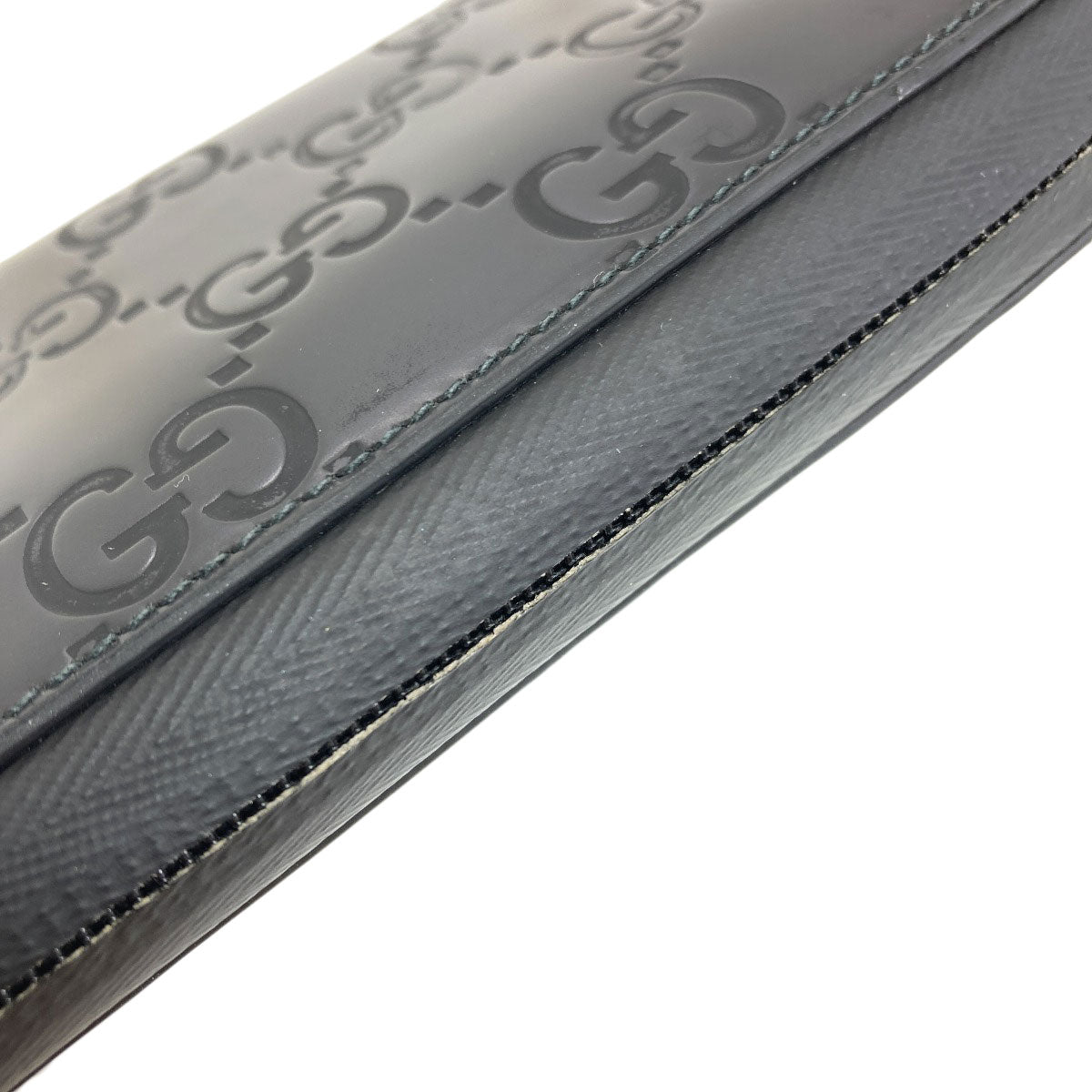GUCCI 771421 Zip Around GG Long wallet (with coin pocket) Rubber Ladies [Used]