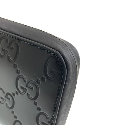 GUCCI 771421 Zip Around GG Long wallet (with coin pocket) Rubber Ladies [Used]