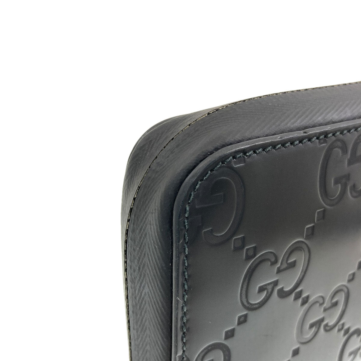 GUCCI 771421 Zip Around GG Long wallet (with coin pocket) Rubber Ladies [Used]