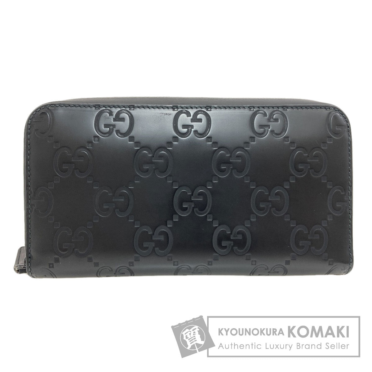 GUCCI 771421 Zip Around GG Long wallet (with coin pocket) Rubber Ladies [Used]
