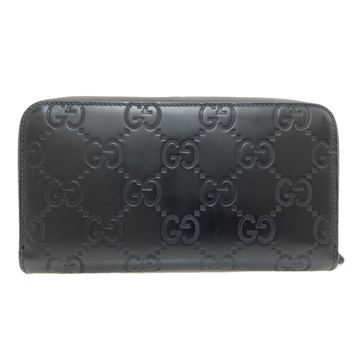 GUCCI 771421 Zip Around GG Long wallet (with coin pocket) Rubber Ladies [Used]