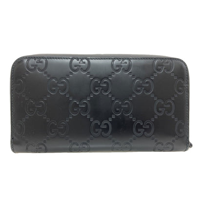 GUCCI 771421 Zip Around GG Long wallet (with coin pocket) Rubber Ladies [Used]