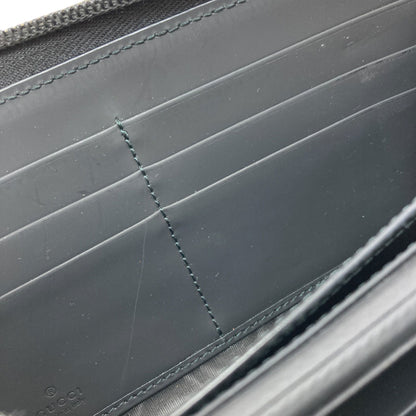 GUCCI 771421 Zip Around GG Long wallet (with coin pocket) Rubber Ladies [Used]
