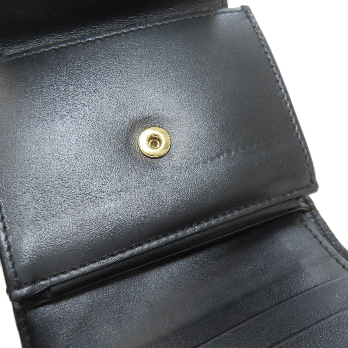 CELINE Small flap wallet Triomphe Bifold Wallet with Coin Pocket Leather Ladies [Used]