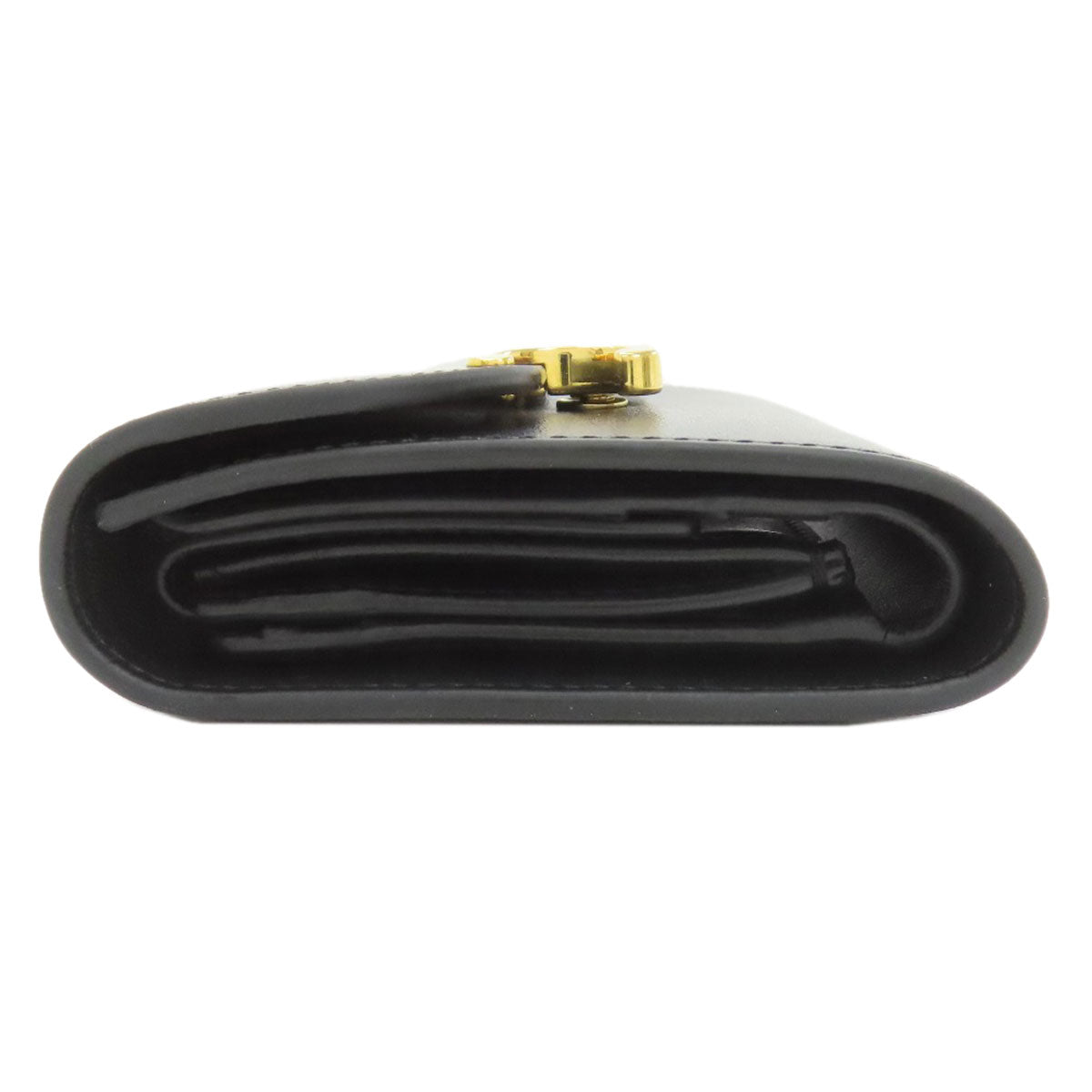 CELINE Small flap wallet Triomphe Bifold Wallet with Coin Pocket Leather Ladies [Used]