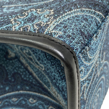 ETRO Paisley pattern cat embroidery Tote Bag Canvas LeatherLadies [Used]