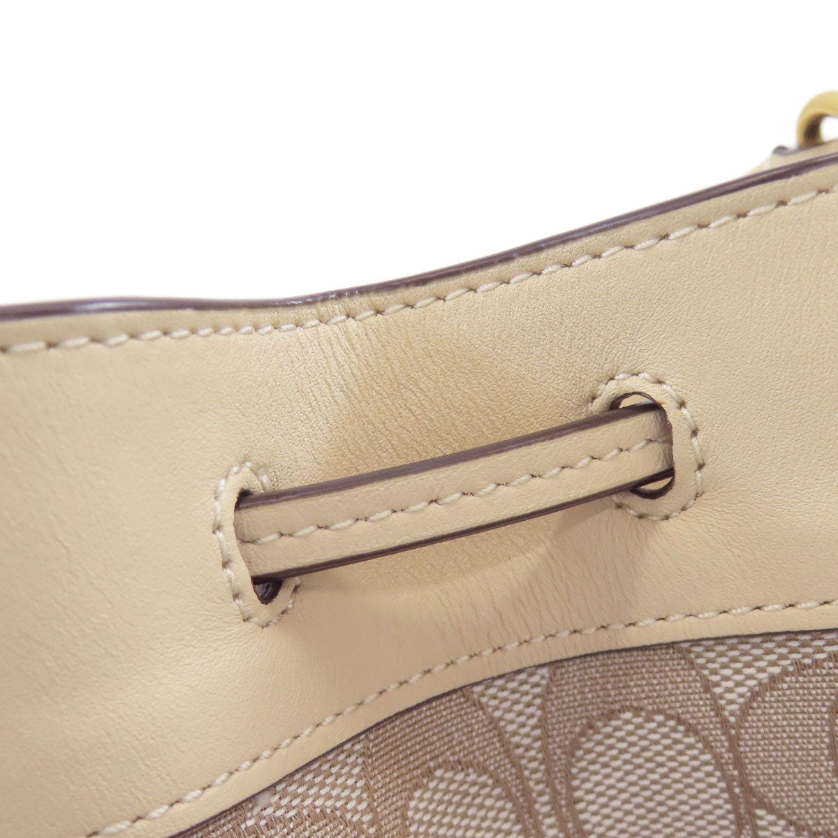 COACH C3853 Field Bucket Signature 2WAY Handbag Canvas Ladies [Used]