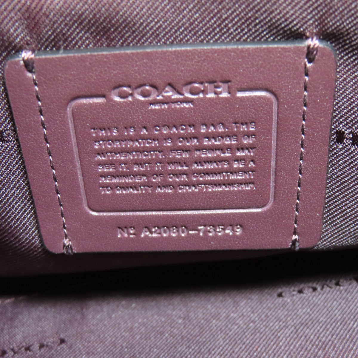 COACH 73549 Hadley Hobo Tote Bag Leather Ladies [Used]