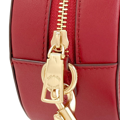 COACH C4057 Camera bag with hole and carriage dot print Shoulder Bag PVC LeatherLadies [Used]