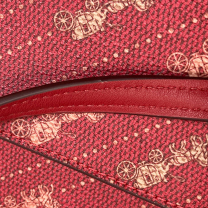 COACH C4057 Camera bag with hole and carriage dot print Shoulder Bag PVC LeatherLadies [Used]