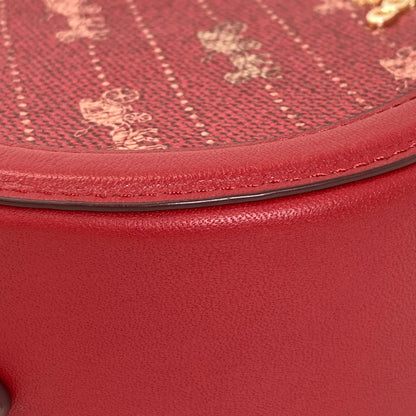 COACH C4057 Camera bag with hole and carriage dot print Shoulder Bag PVC LeatherLadies [Used]