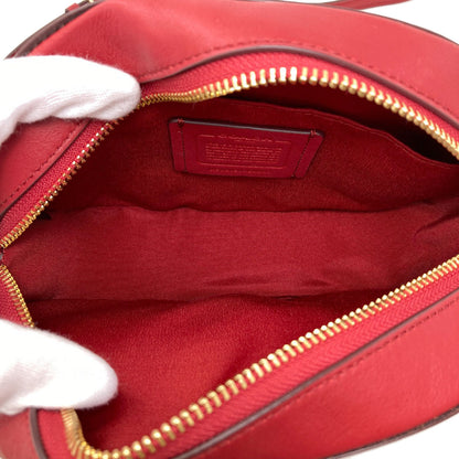 COACH C4057 Camera bag with hole and carriage dot print Shoulder Bag PVC LeatherLadies [Used]