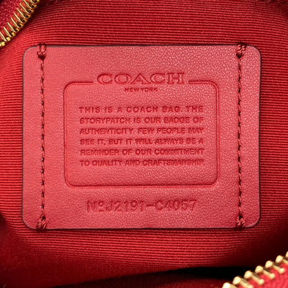 COACH C4057 Camera bag with hole and carriage dot print Shoulder Bag PVC LeatherLadies [Used]
