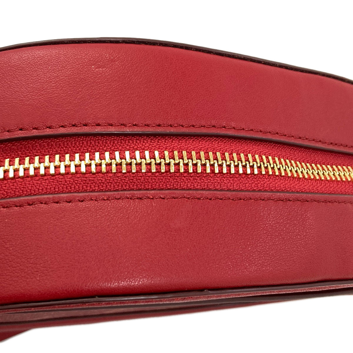 COACH C4057 Camera bag with hole and carriage dot print Shoulder Bag PVC LeatherLadies [Used]