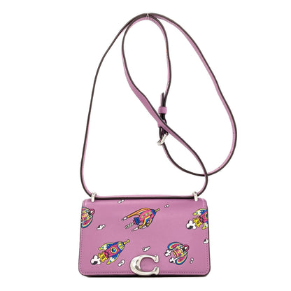 COACH CO102 Bandit Crossbody Rocket Print Shoulder Bag Leather Ladies [Used]