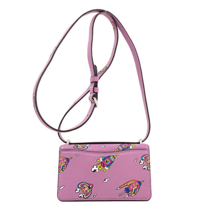 COACH CO102 Bandit Crossbody Rocket Print Shoulder Bag Leather Ladies [Used]