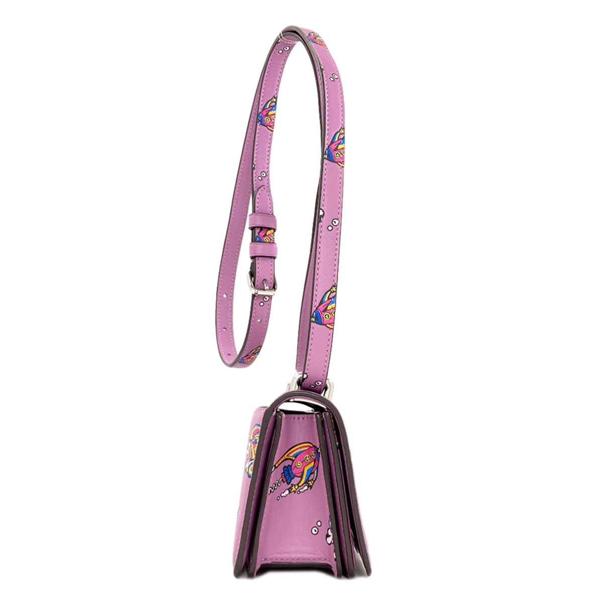 COACH CO102 Bandit Crossbody Rocket Print Shoulder Bag Leather Ladies [Used]