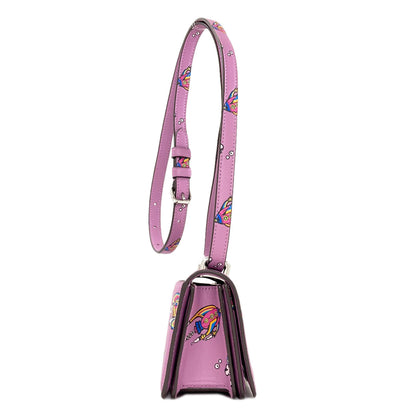 COACH CO102 Bandit Crossbody Rocket Print Shoulder Bag Leather Ladies [Used]