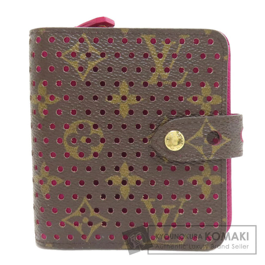 LOUIS VUITTON M95188 Compact Zip Perfo Series Bifold Wallet with Coin Pocket Monogram canvas Ladies [Used]