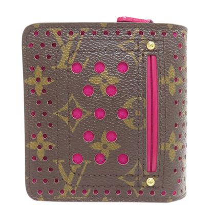 LOUIS VUITTON M95188 Compact Zip Perfo Series Bifold Wallet with Coin Pocket Monogram canvas Ladies [Used]