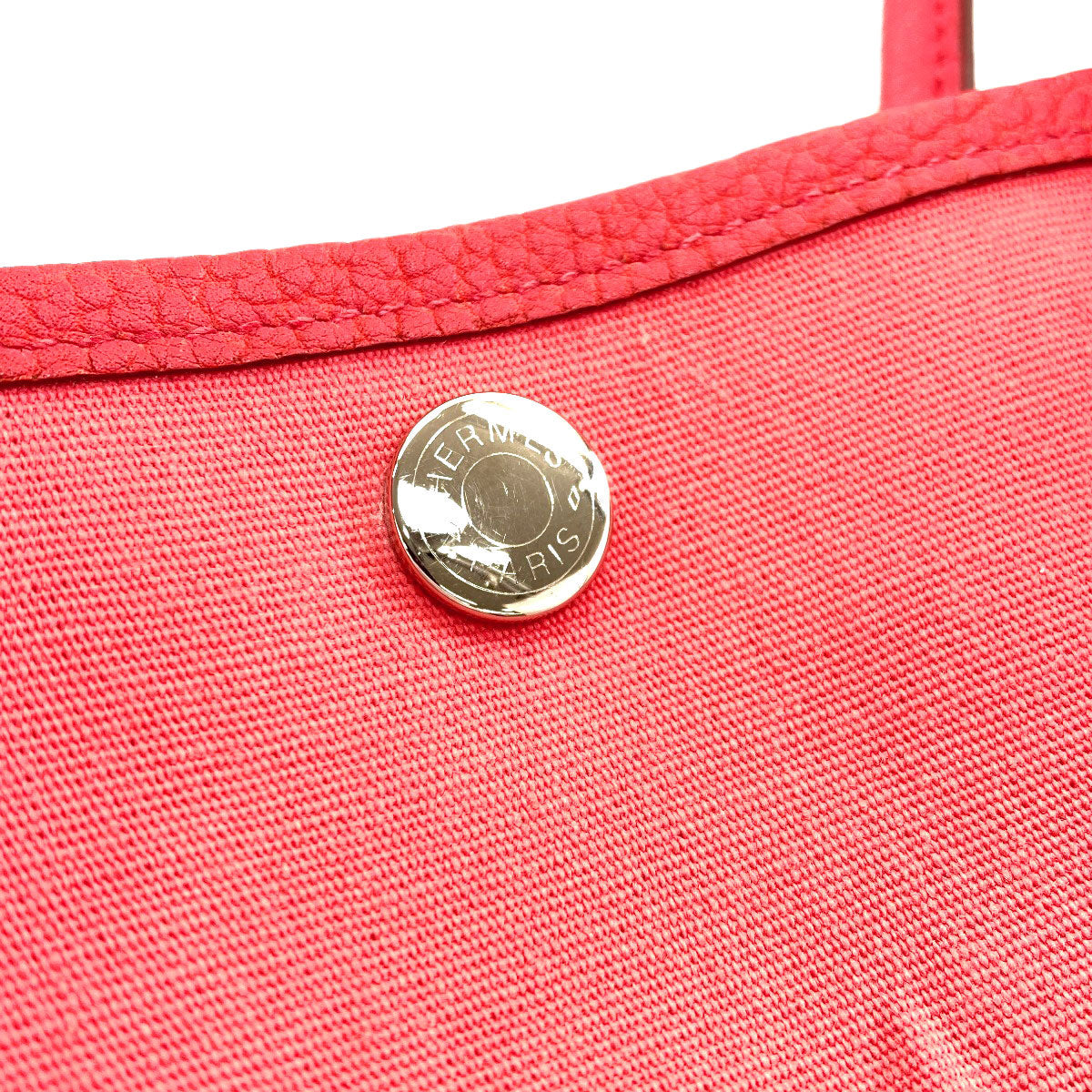 HERMES Garden Party TPM Silver Handbag Towar Officche Ladies [Used]