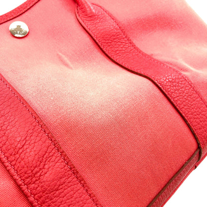 HERMES Garden Party TPM Silver Handbag Towar Officche Ladies [Used]